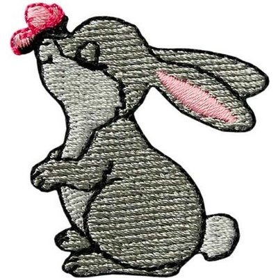 Nažehlovačka Zajačik a motýlik 4,0 x 4,3 cm Monoquick