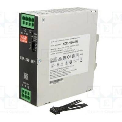 MEAN WELL XDR-240-48PI Napájecí zdroj: spínaný; na lištu DIN; 240W; 48VDC; 0÷5A; OUT: 1