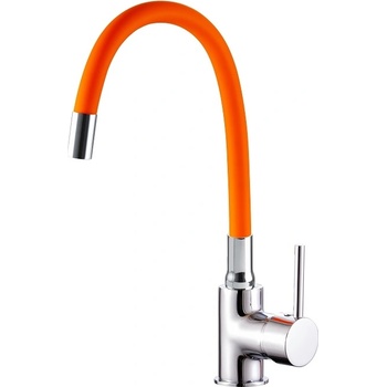 Cascada Едноръкохватков смесител за кухня Cascada Classic Orange с гъвкава тръба (3529177)