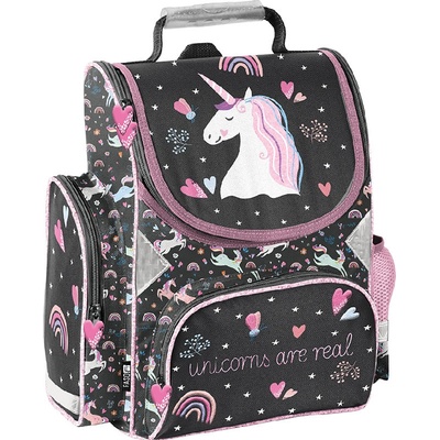Paso aktovka Jednorožec Unicorn Are Real Černá/Růžová