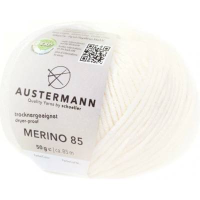 Pletací příze Austermann Merino 85 EXP Barva: 01 WEISS