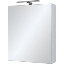 A - Interiéry Skříňka zrcadlová Argos 50 bílá, lesk, LED osv. chrom, 50x65x13,8