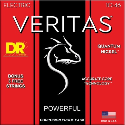 DR Strings VTE-10 Veritas 6-Pack Струни за електрическа китара (VTE-10-6PK)
