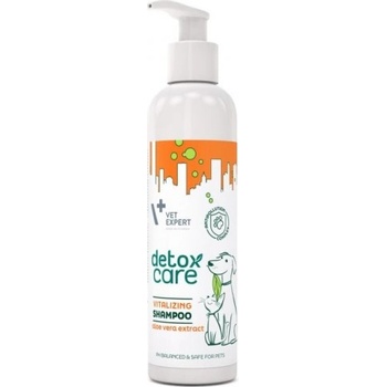 VET EXPERT Detox Care Vitalizing Shampoo - шампоан, предназначен за хигиена и грижа за всички видове и цветове козина на кучета и котки, особено тези с матова козина, 250 мл - Vet Expert - Полша