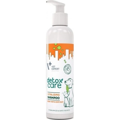 VET EXPERT Detox Care Vitalizing Shampoo - шампоан, предназначен за хигиена и грижа за всички видове и цветове козина на кучета и котки, особено тези с матова козина, 250 мл - Vet Expert - Полша