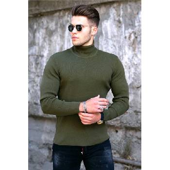 Madmext Мъжки пуловер 4712 - Каки 290065 (290065_Хаки)