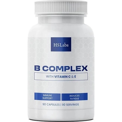 HS Labs B Complex with Vitamin C & E, 90 капсули, HS Labs (HS0655)