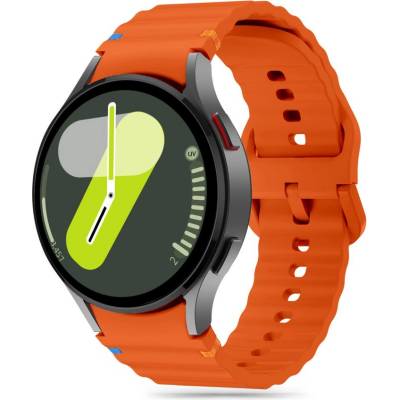 Силиконова каишка за Samsung Galaxy Watch 4/5/5 Pro/6/7/FE от Tech-Protect Silicone Sport - Оранжев (5906302313457)