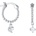 Silenti Jewelry Сребърни обеци "Разбирателство