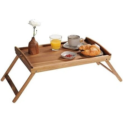 Kesper Servírovací tác so skladacími nohami 55x35 cm akácia