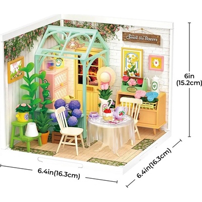 ROBOTIME Rolife DIY House: Zimná záhrada s LED osvetlením 151 dielikov