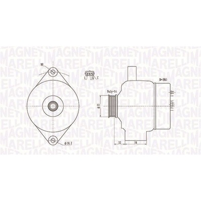 Generátor MAGNETI MARELLI 063731803010