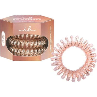 Špirálová gumička do vlasov Invisibobble Original Premium Bronze Me Pretty - bronzová, 3 ks