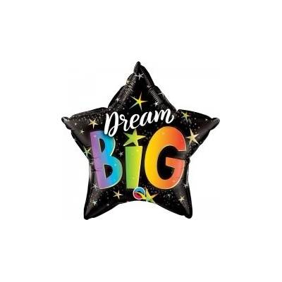 Qualatex Hvězda Dream Big 18 45cm fóliový balónek