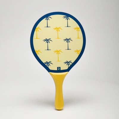 Sandever Súprava na plážový tenis drevené rakety žltá