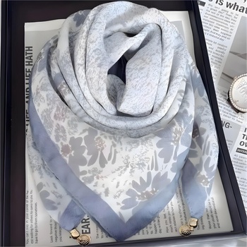 HARAHU Шал tk-38920 - Сива / Бяла kp38920 (tk-38920)