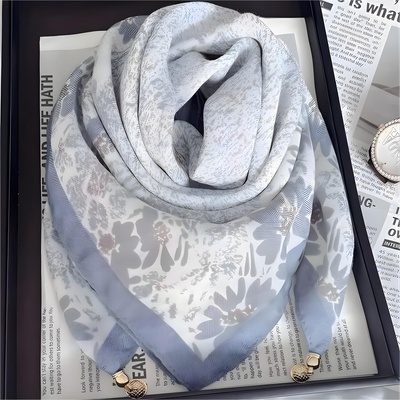 HARAHU Шал tk-38920 - Сива / Бяла kp38920 (tk-38920)