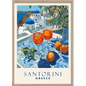 Styler Печатна картина с включена рамка 50x70 cm Santorini - Styler (OB-22230)