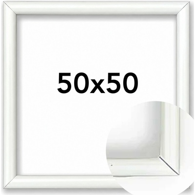 Fotorámeček BF Rozměr: 50 x 50 cm, Barva: Bílá, Typ zasklení: Plexi