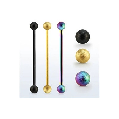 Piercingate industrial piercing PIN00071 černá