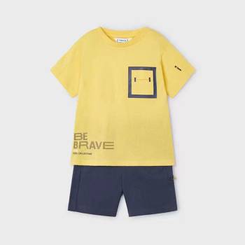 Image 1 of Mayoral Комплект трико "be brave" жълт за мини момче Mayoral