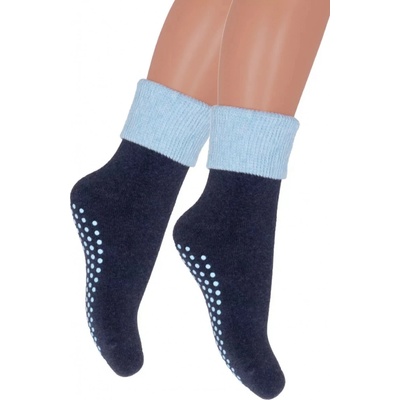 STEVEN Chlapecké froté ponožky 038/015 jeans tmavá