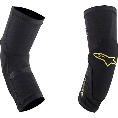 Alpinestars Paragon Plus chrániče kolien čierna/žltá acid