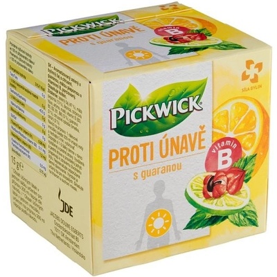 Pickwick Proti únavě s guaranou zelený a bylinný čaj 10 x 1,5 g
