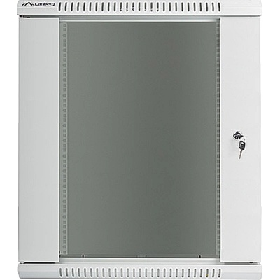 Lanberg rack cabinet 19 wall-mount 15U / 600x600 for self-assembly (flat pack), grey (WF01-6615-10S)