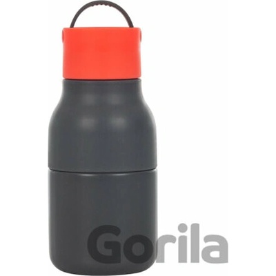 Lund London Skittle Active Bottle 250 ml Grey & Coral