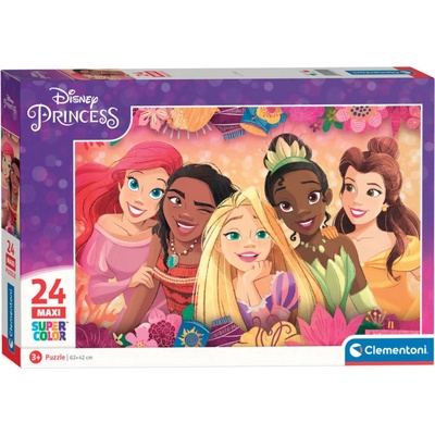 Clementoni Maxi Super Color Disney Princess 24 dílků