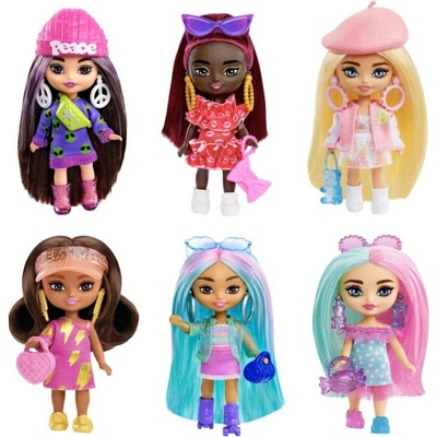 Mattel Barbie® Extra Mini minis! Dívka s růžovo mátovými vlasy HPH21