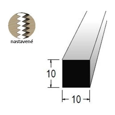 Hranolek 10x10mm, délka 150cm, nastavovaný