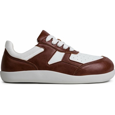 Ahinsa shoes Dámské tenisky Yuva Comfort bílo-hnědé