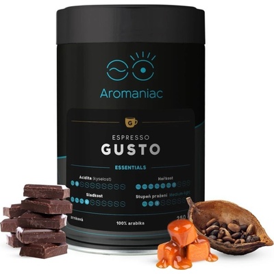 Aromaniac Espresso Gusto mletá 250 g