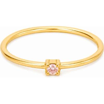 Olivie 10328 Prstienok GOLD s ružovým zirkónom