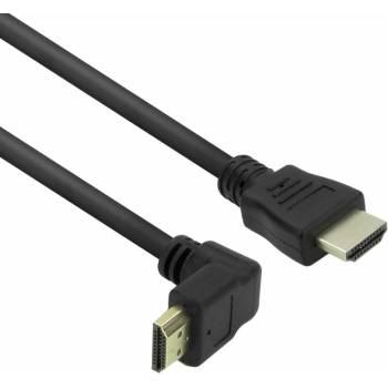 ACT Кабел ACT AK3678, от HDMI(м) към HDMI(м), 2m, черен, 4K@60Hz, ъглов (AK3678)
