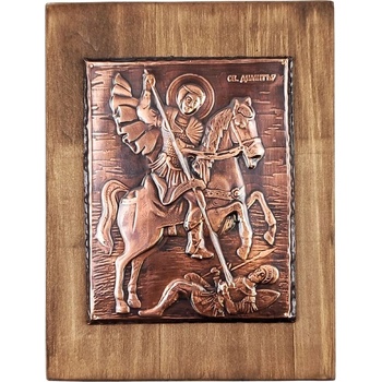 МЕДНА ИКОНА СВЕТИ ДИМИТЪР СОЛУНСКИ