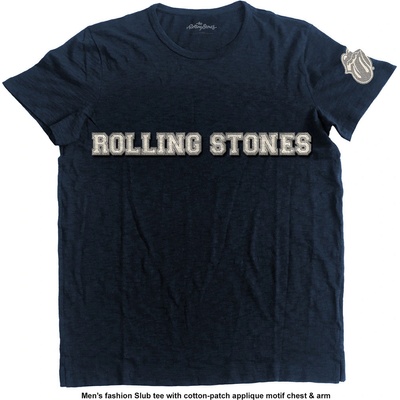The Rolling Stones tričko Logo & Tongue modré