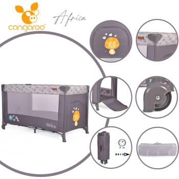 Image 1 of Cangaroo Детска кошара Africa сив (3800146248239)