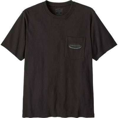 Patagonia Мъжка тениска Patagonia MW '95 Oval Logo Pocket Tee T-shirt - Black - размер XXL (216-8010-0116)