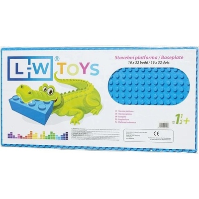 L-W Toys Podložka na stavění - JUNIOR 16x32 modrá