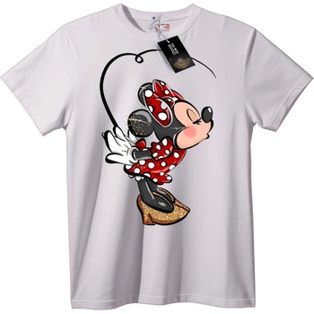 NOONEBRAND Тениска Minnie Mouse брокат - 2XL, Black