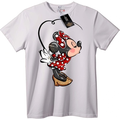 NOONEBRAND Тениска Minnie Mouse брокат - 2XL, Black