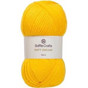 Soffie Crafts Soft Dream 08217 Yellow Плетива прежда (SC09670-08217)