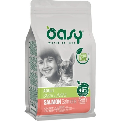 Oasy One Protein Adult S/Mini Losos 2,5 kg