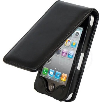 Image 1 of Apple iPhone 4S/4 Flip2 Калъф Черен + Протектор