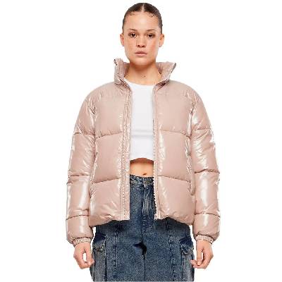 Яке Urban classics Recycled Short Shiny padded jacket - Beige (Dusk Rose)