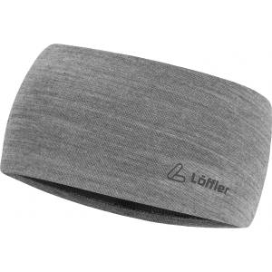 Löffler Лента за глава Löffler Merino Wool Headband Wide Headband - Grey Melange - размер One Size (904-4745-0511)