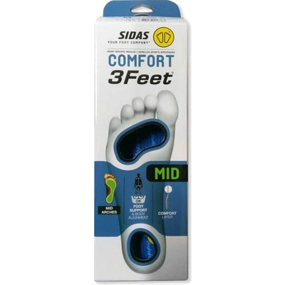 Sidas 3FEET COMFORT MID Vložky do bot Modrá